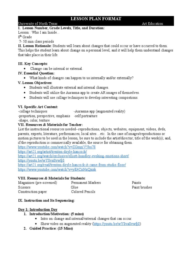 Lesson 1 Change 1 | PDF | Classroom Management | Photograph