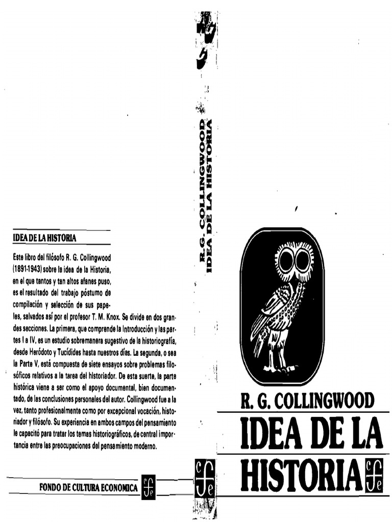 Collingwood, R. G. Idea de La Historia PDF PDF