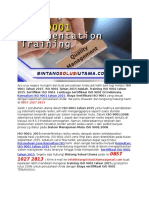 Internal Auditor Training ISO 14001 - WA +62 857 1027 2813