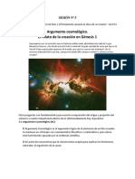 El Argumento Cosmológico, Relato de La Creación en Gén 1