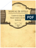 Manual de Estilo-Cauderno de Campo de Arthur Spiderwick