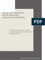 Open Government Data Policies in Latin America: Are we ensuring the value created  by OGD is distributed appropriately?
