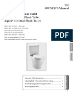 Toto Aquia Dual Flush Toilet 0gu032, Dual Flush Toilet, Om, V.03