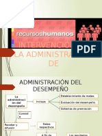 Intervención de La Administración de RR - HH