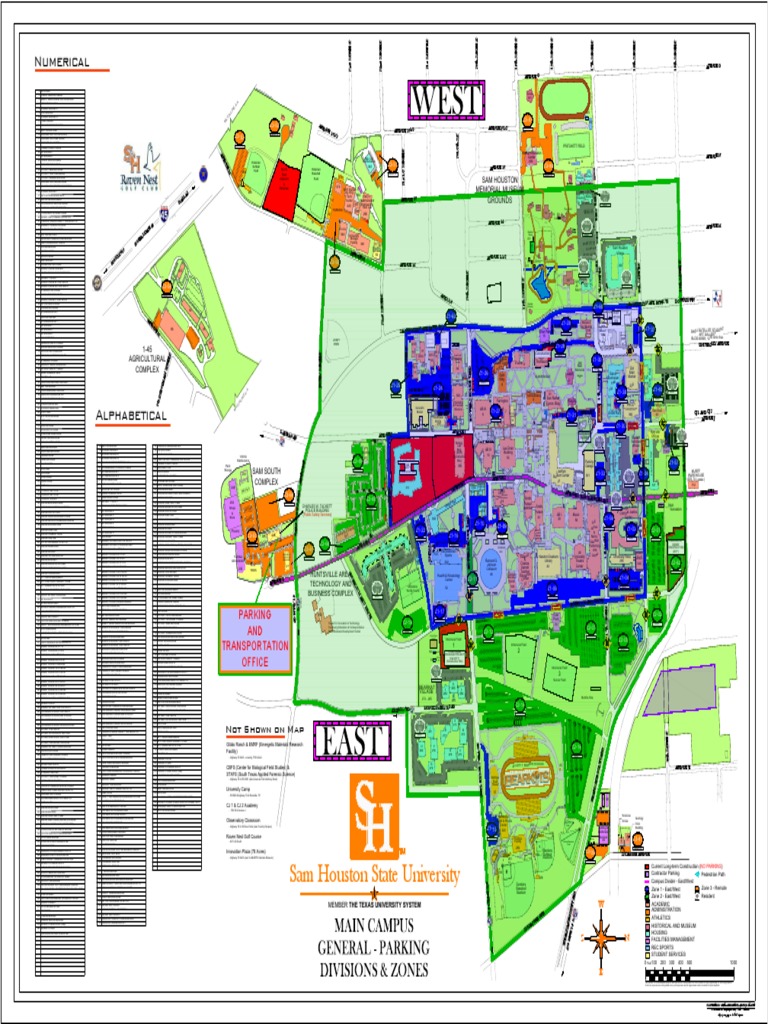 Sam Houston State University Map Campus Map | Pdf | Sports