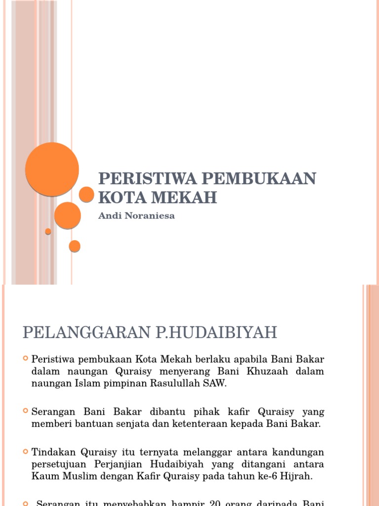 Peristiwa Pembukaan Kota Mekah