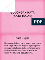 Golongan Kata (Kata Tugas)