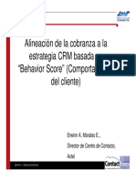 Alineación de estrategias CRM y cobranza mediante Behavior Score