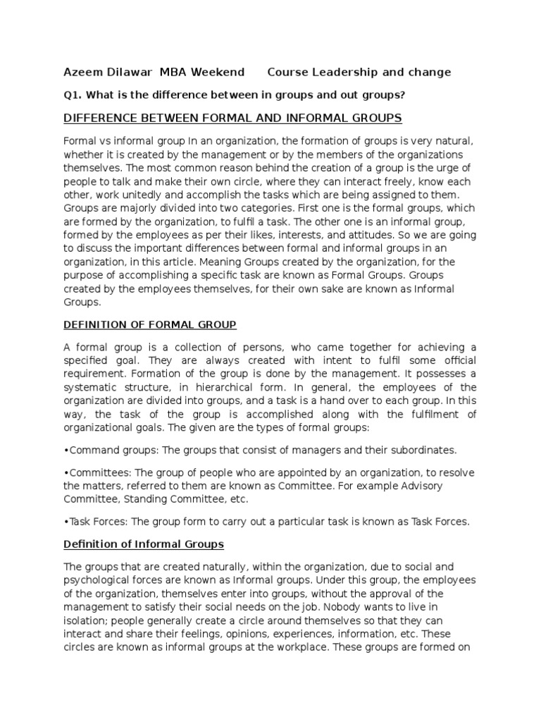 Types of informal reports image