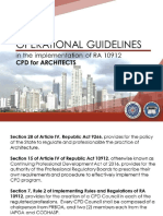 OPERATIONAL GUIDELINES FOR ARCHITECTS