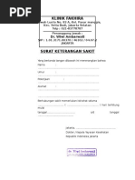 Tugas Contoh Surat Dokter
