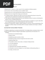 Software Design Challenges: Requirements Volatility