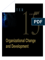 C H A P T E R: Organizational Change and Development