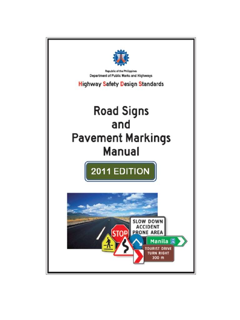 DPWH Road Signs and Markings Manual | PDF | Road | Controlled Access ...