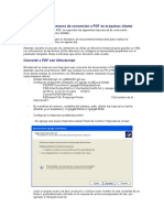 Instalación de La Impresora de Conversión A PDF en Máquinas Cliente