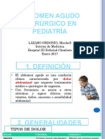 Abdomen Agudo Quirúrgico en Pediatría