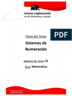 01 - Sistemas de Numeracion