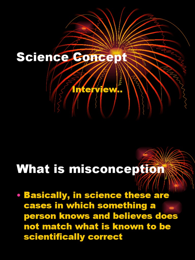 Science Misconceptions in Kids' Interviews | PDF | Career & Growth ...