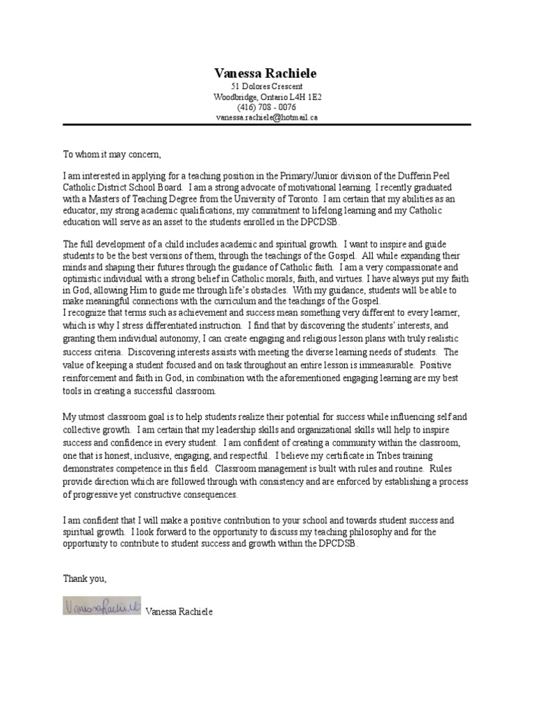 dufferin-peel-catholic-cover-letter-faith-differentiated-instruction
