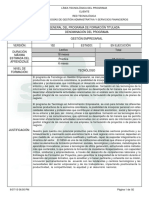 Infome Programa de Formación Titulada PG 35