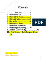 Some Universities List ( Business Administration Related) Raw Data