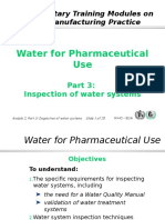 Water For Pharmaceutical Use