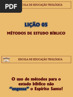 Eetad - Lições 05 e 06