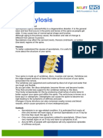 Spondylosis Information Leaflet