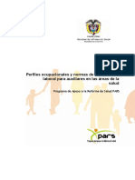 Perfiles Ocupacionales y NCL para Auxiliares Áreas de Salud - Colombia PDF