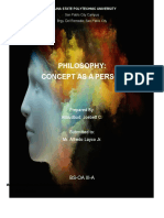 Philosophy-Concept as a Person