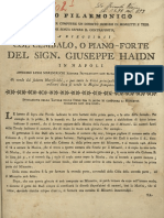 HAYDN, Joseph, 1732-1809 Gioco Filarmonico o Sia Maniera Facile Per Comporre Un Infinito Numero Di Minuetti e Trio Anche Senza Sapere Il Contrapunto... - Col Cembalo, o Piano-Forte. - Napoli - Luigi Marescalchi, [Entre 1840-60]