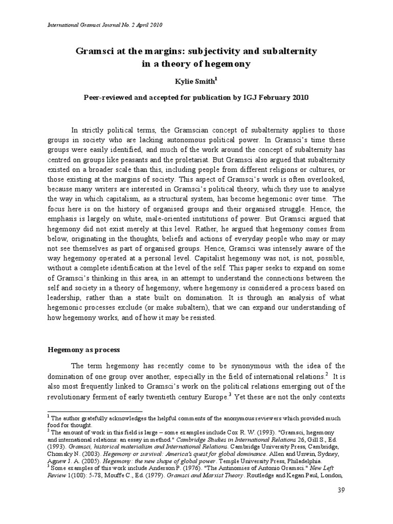 Ideology hegemony essay image