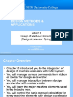 Design Methods & Applications: Week 8 Design of Machine Elements (Design Accelerator: Spring)