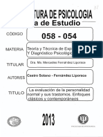 Solano Liporace - La Evaluacion de La Personalidad Normal y Sus Trastornos