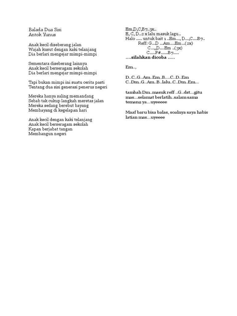 Balada Dua Sisi Pdf