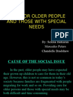 Social Studies -Care for Older People and Those With Special