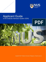 Applicant Guide For Graduate Admission System