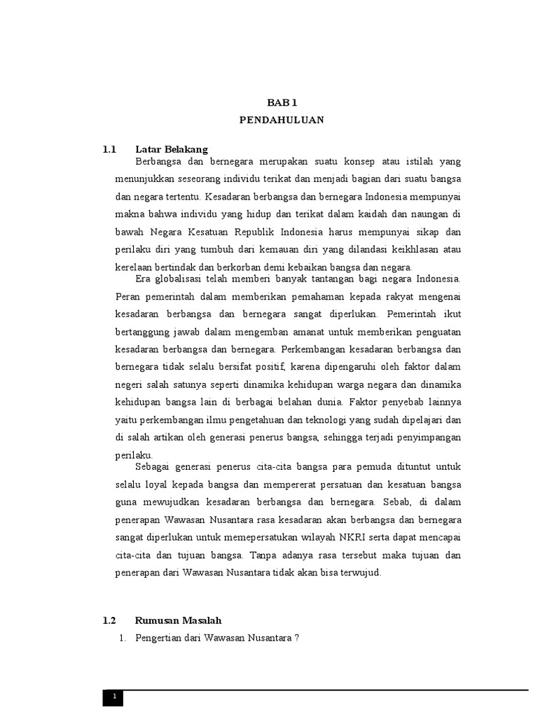 Makalah Pkn Wawasan Nusantara