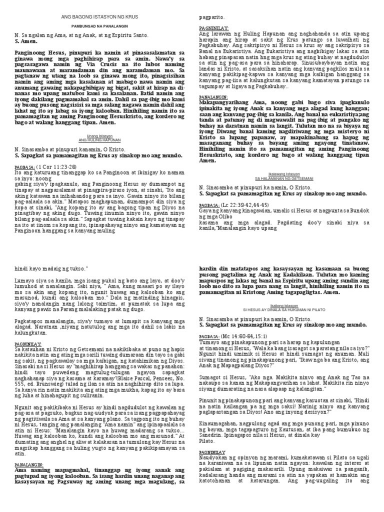 Ang Bagong Istasyon NG Krus2 | PDF