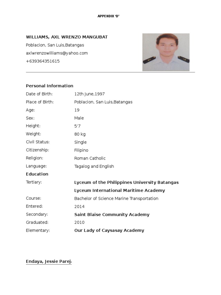 Resume Edit Mode | PDF | Tagalog Language | Philippines