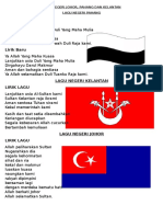 Lagu Negeri Johor, Pahang Dan Kelantan