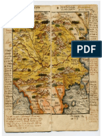 Harta 1542 Ioan Honterus -Teritoriul Romaniei