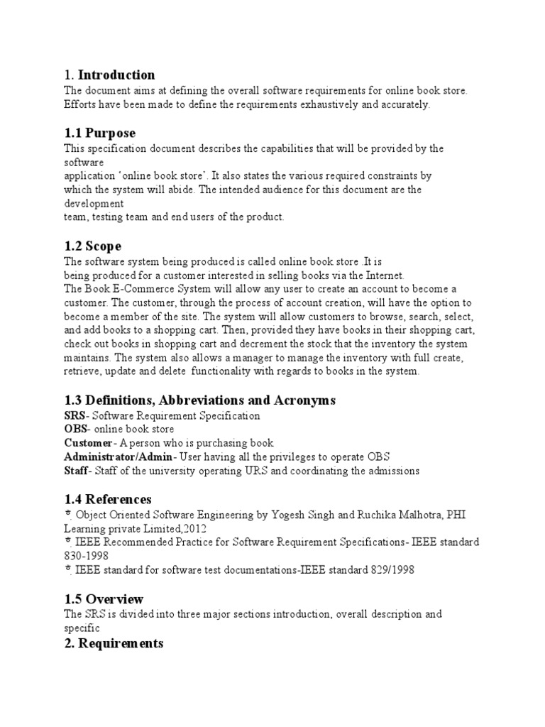 Book Store Srs Databases Online Shopping