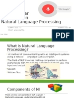 Seminar On Natural Language Processing