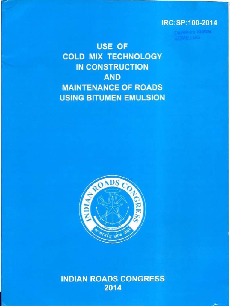 Cold Mix Technology for Road Maintenance | PDF | Emulsion | Asphalt