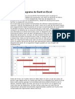 Diagrama de Gantt en Excel