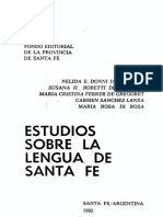 Estudios sobre el español santafesino