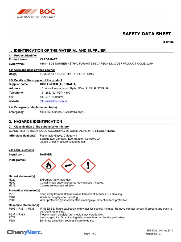 Boc Compressed Air Sds No Tax