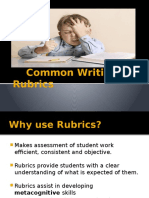 copy of common writing rubrics