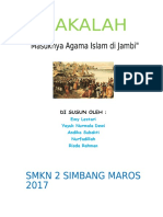 Makalah Masuknya Islam Dijambi